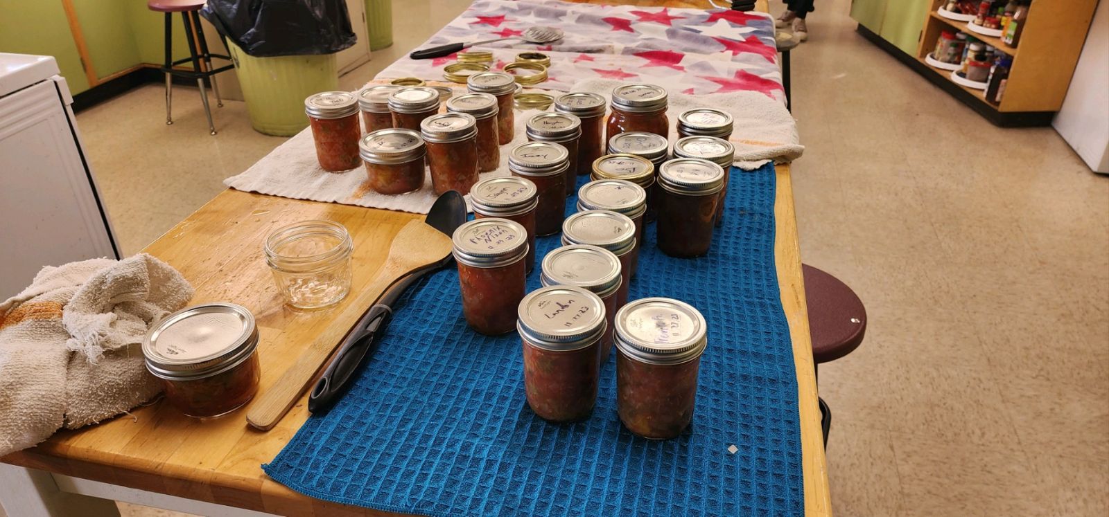 Canned salsa from Food Preservation workshops